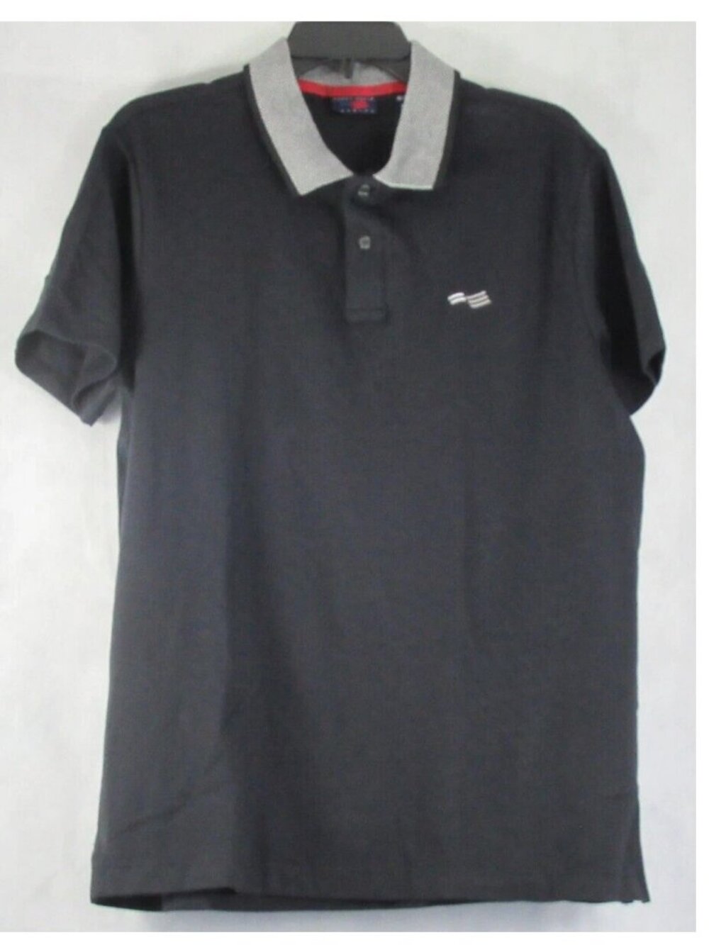 Perry Ellis America Men's Short-Sleeve Polo Shirt, Black, Medium